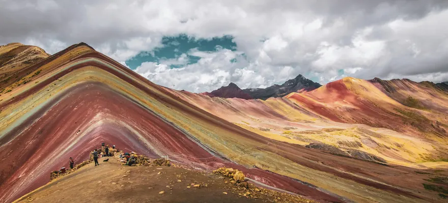 Coloured stripes of Rainbow Mountain (Vinicunca)